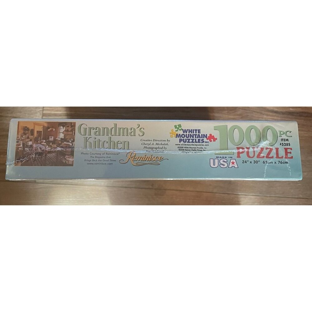 NEW White Mountain Puzzles GRANDMAS KITCHEN Reminisce 1000 Piece Puzzle 24 X 30" - Picture 2 of 3